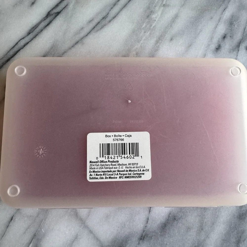 Vintage Spacemaker Pencil Box Red 90's Plastic Storage Case Large Made In USA